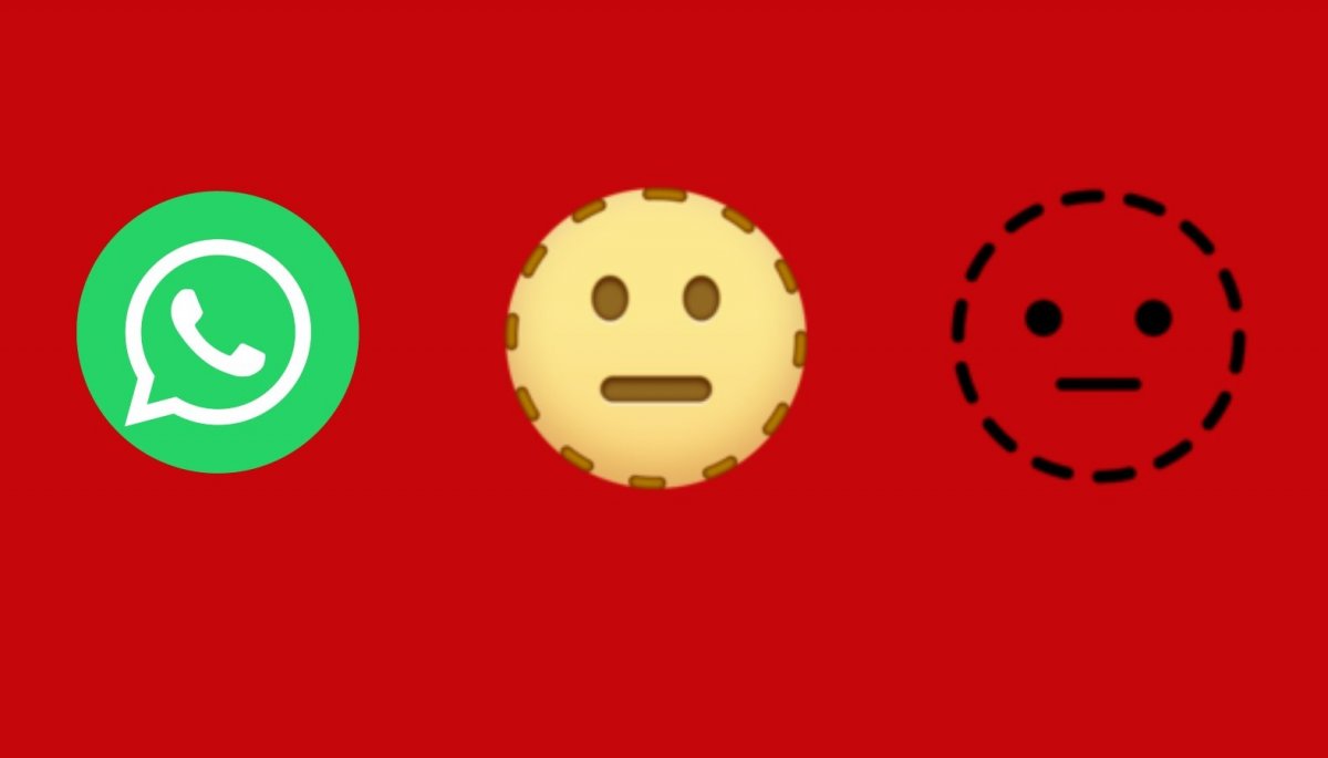 Whatsapp Qu significa el emoji de la cara con l neas punteadas