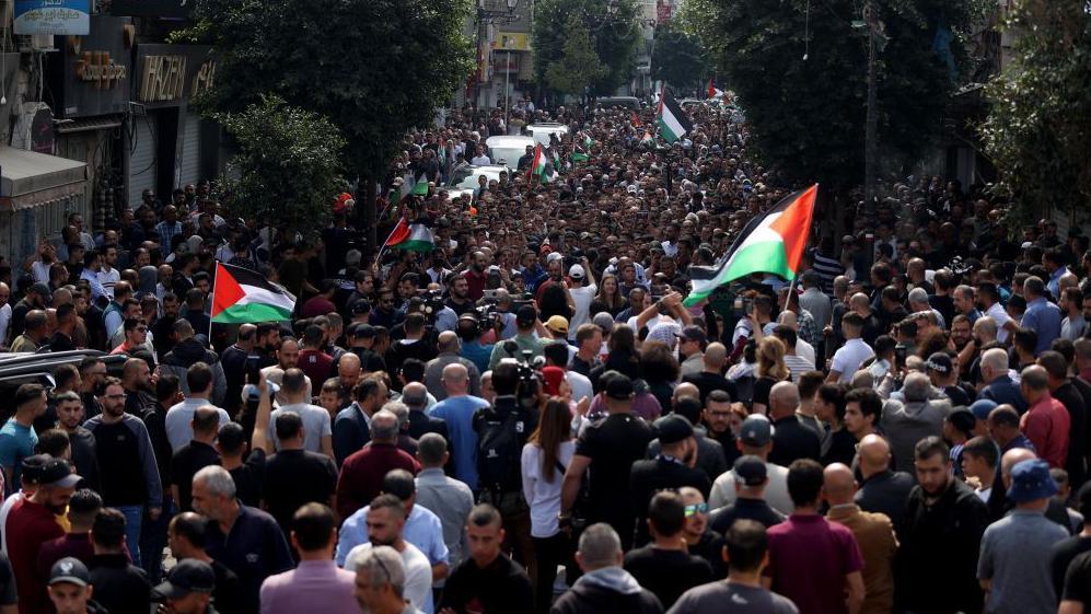 Protesta en Ramala