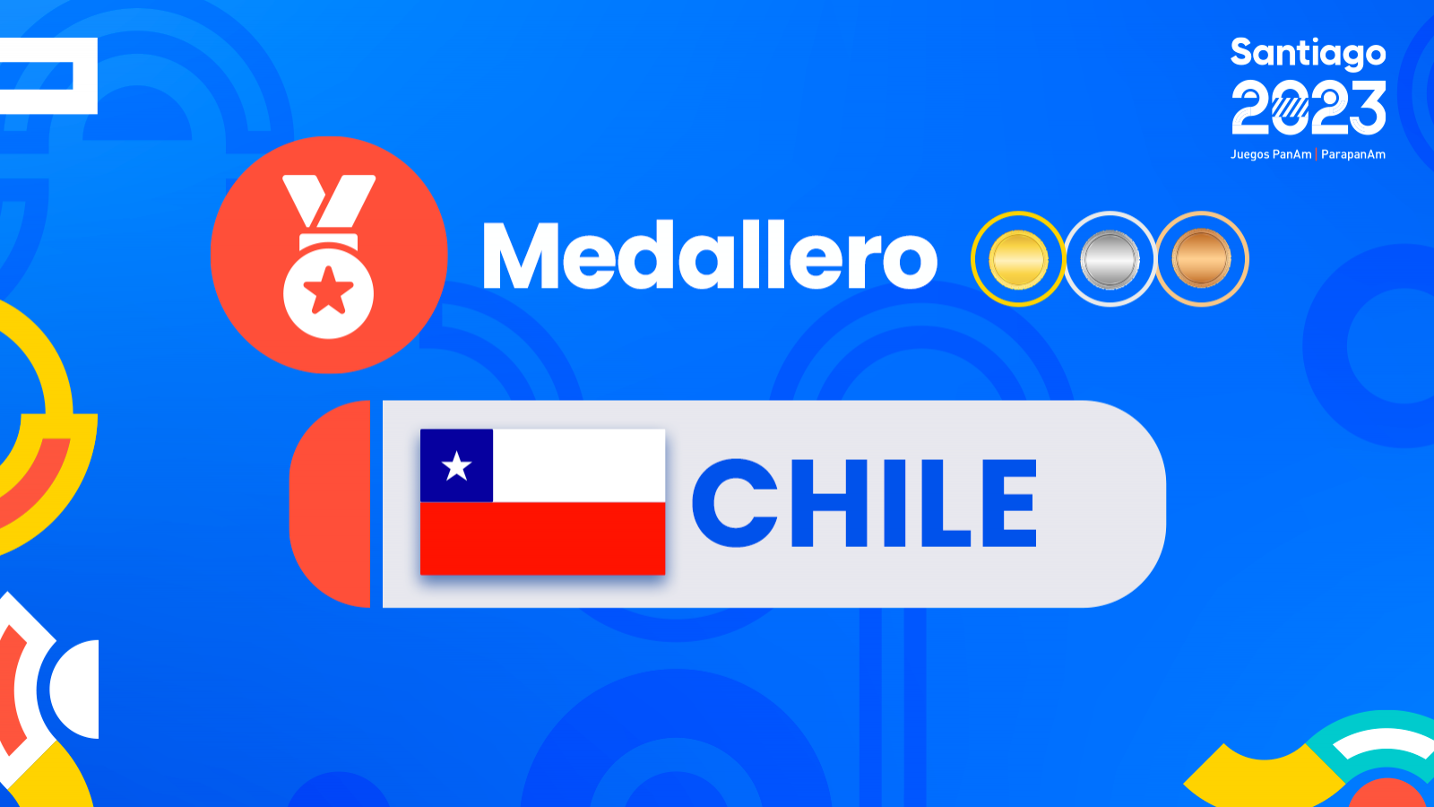 Medallero Chile juegos panamericanos Santiago 2023.