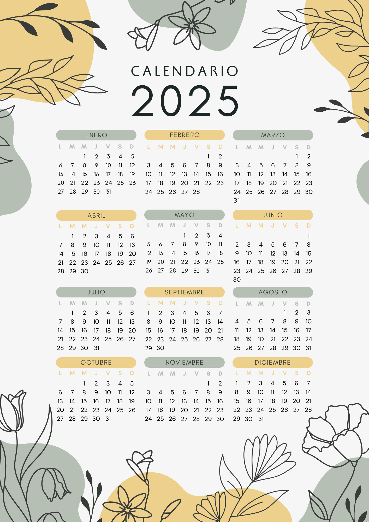 Calendario 2025