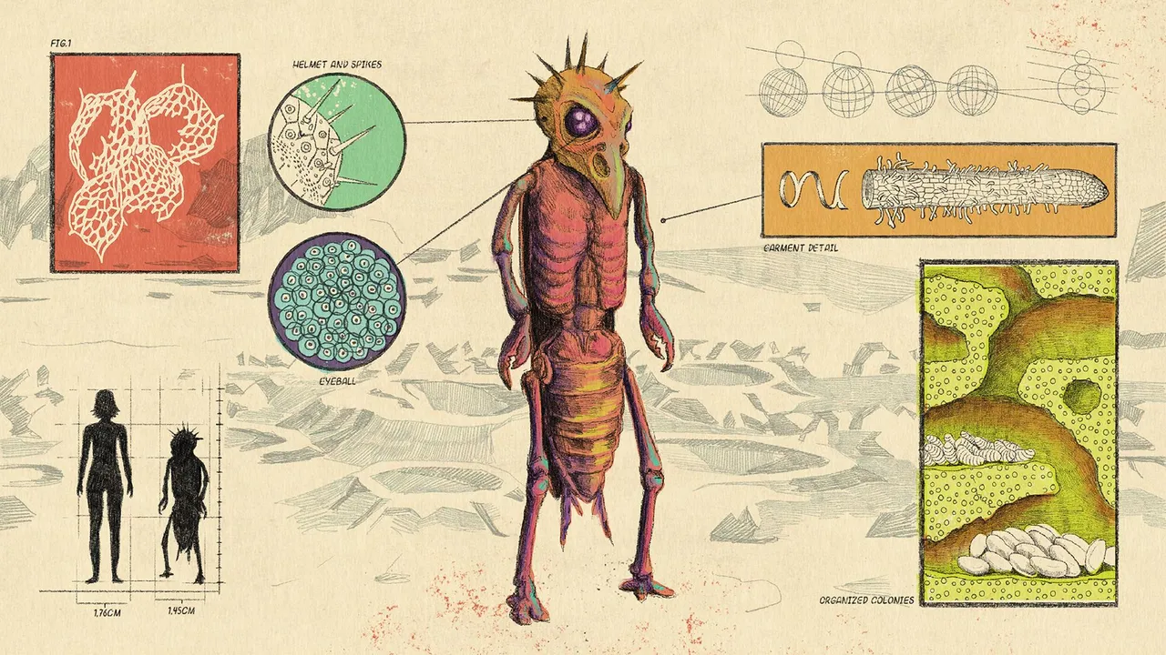 Iliustración artística de extraterrestres 