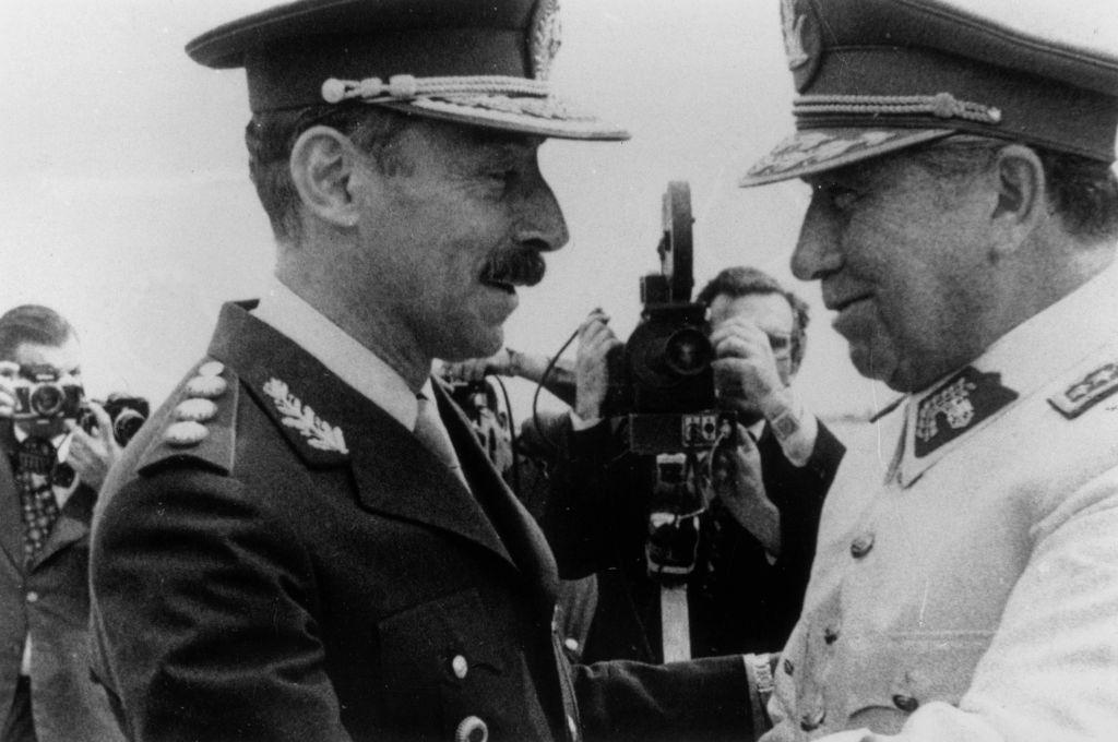 Videla y Pinochet en 1978. 