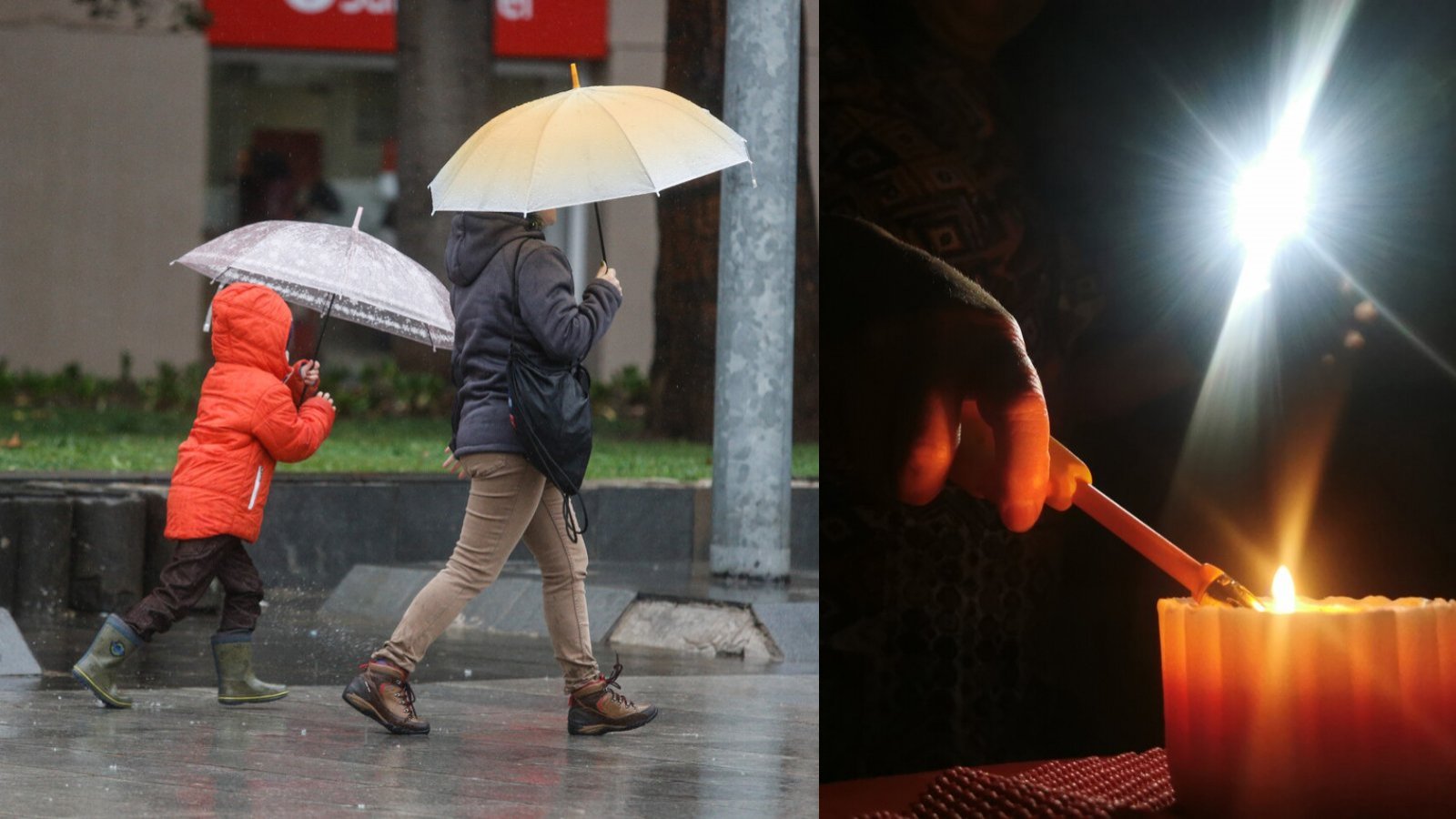 Corte de luz. Lluvia en Santiago. Nieve en Santiago