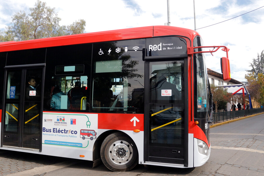 Aton/ buses eléctricos en Rancagua