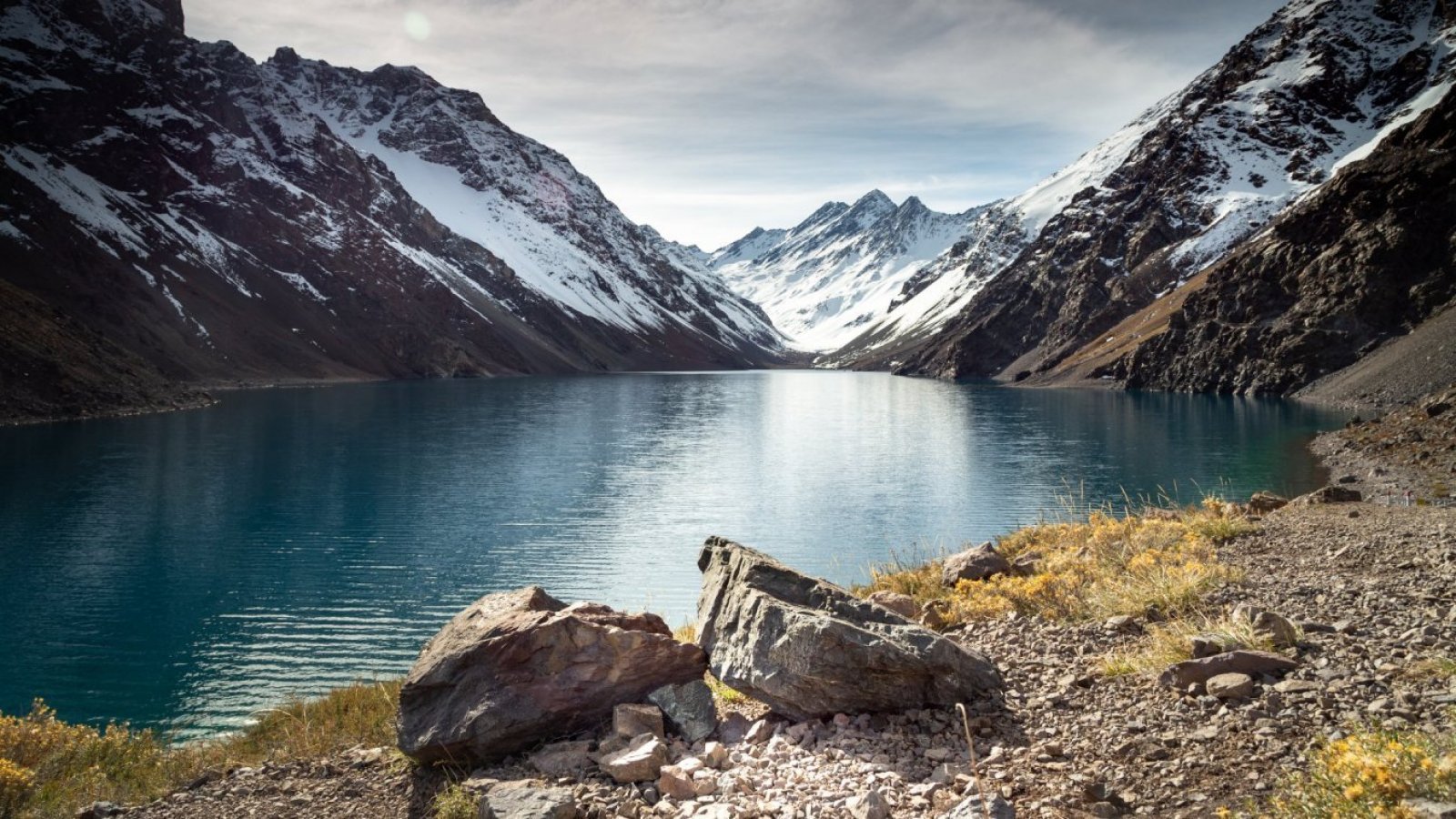 Laguna del inca, ubicada en la cordillera de los Andes, provincia de Los Andes