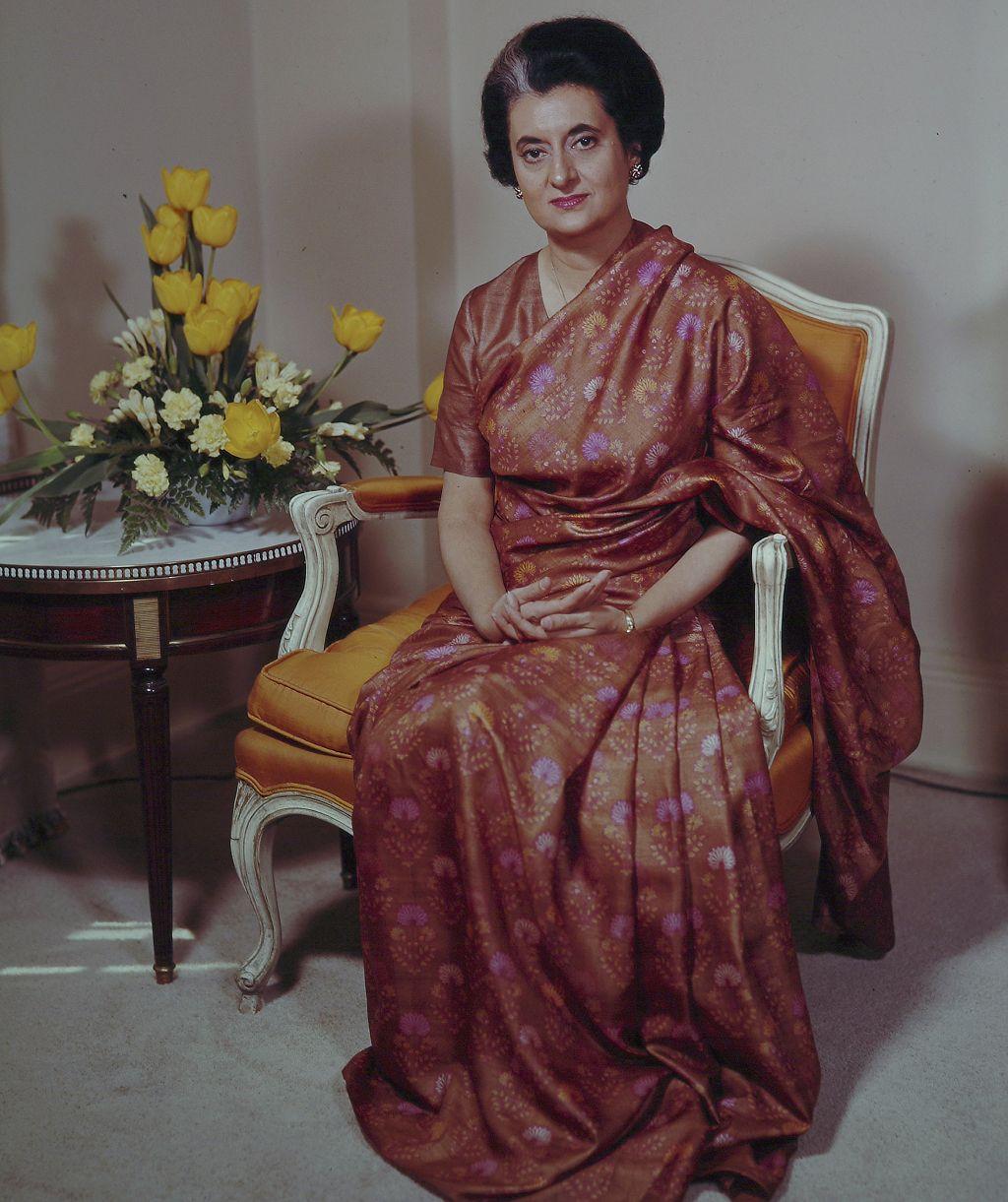 Retrato de Indira Gandhi