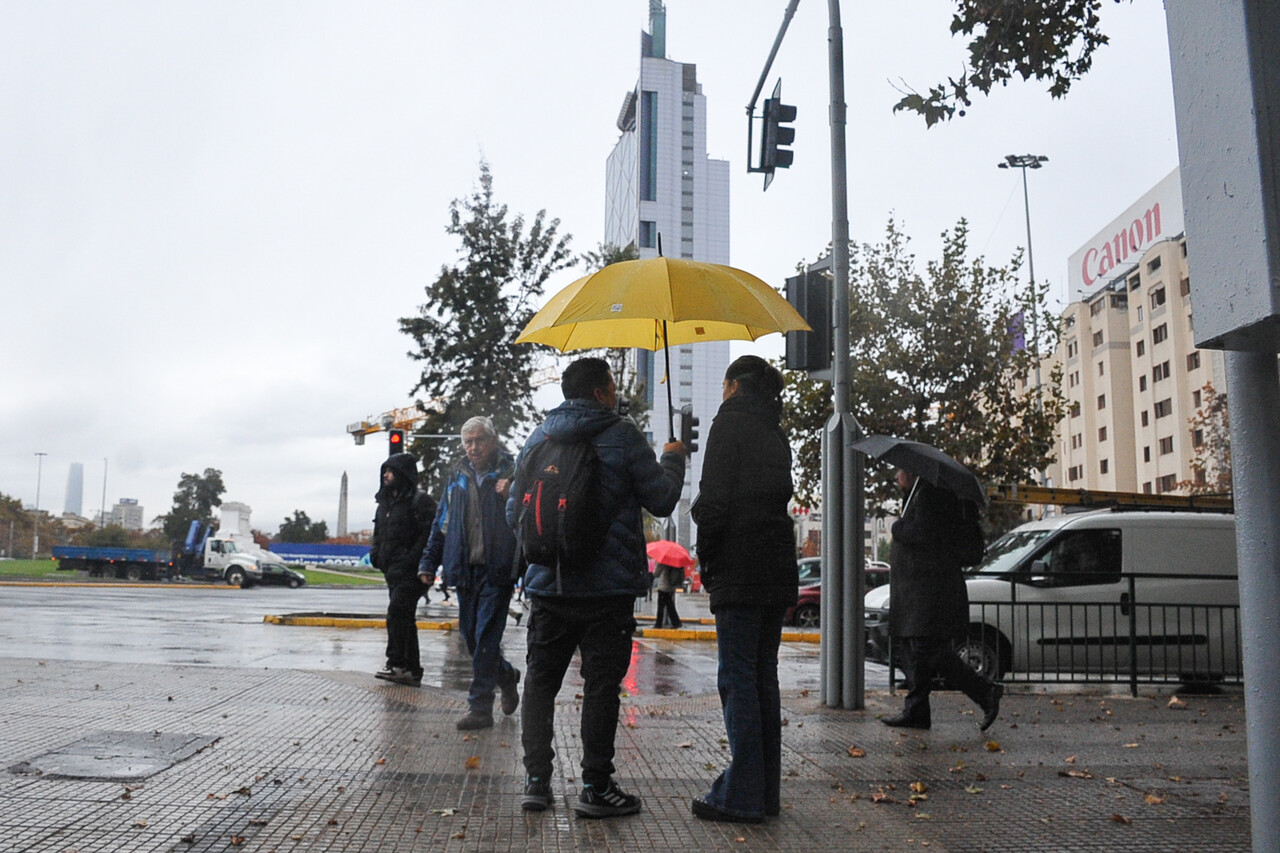 Lluvia en Santiago