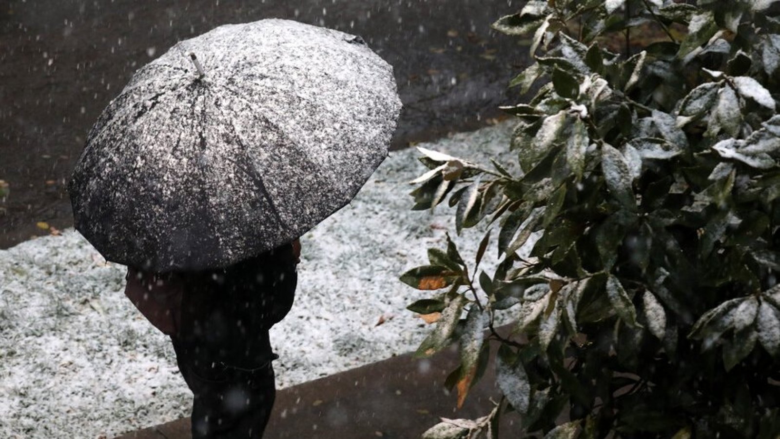 Nieve en Santiago. Iván Torres