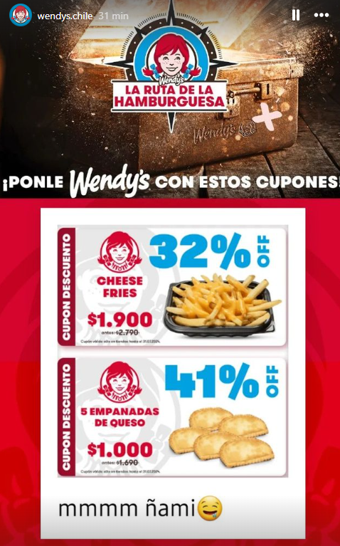 Ofertas día de la hamburguesa en Wendy's