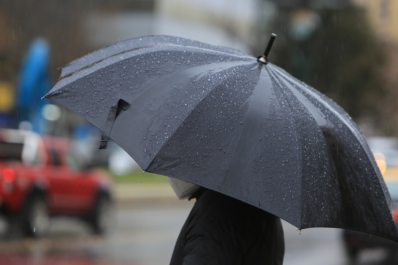 Lluvia. sistema frontal