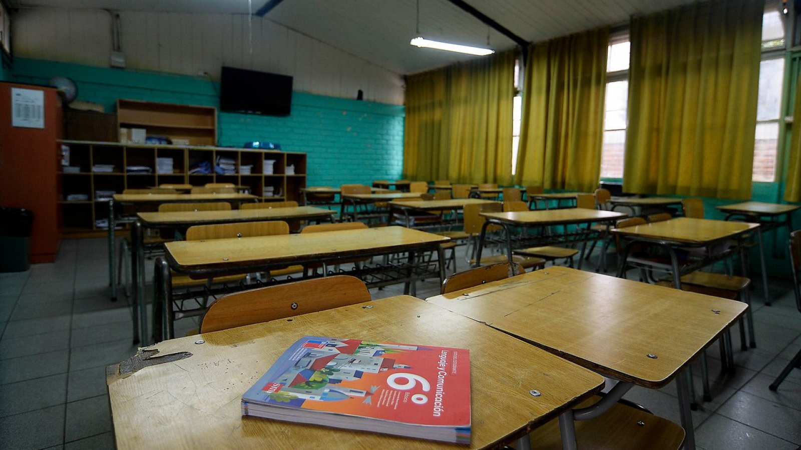 Sala de clases. Suspensión de clases.