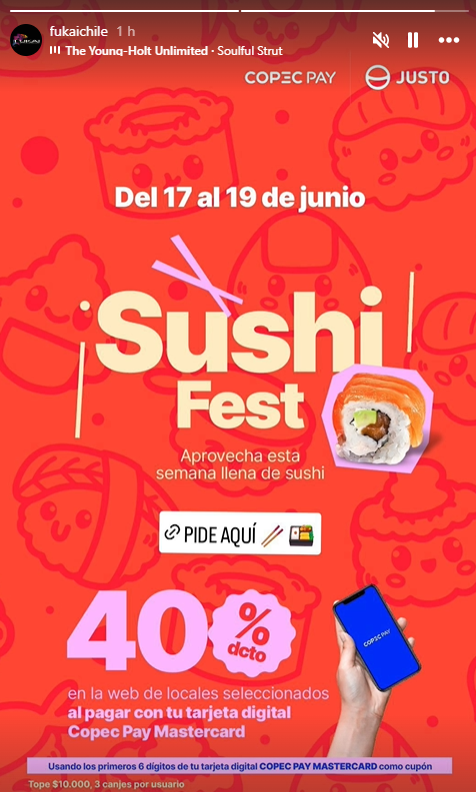 Día del sushi en Fukai Chile.