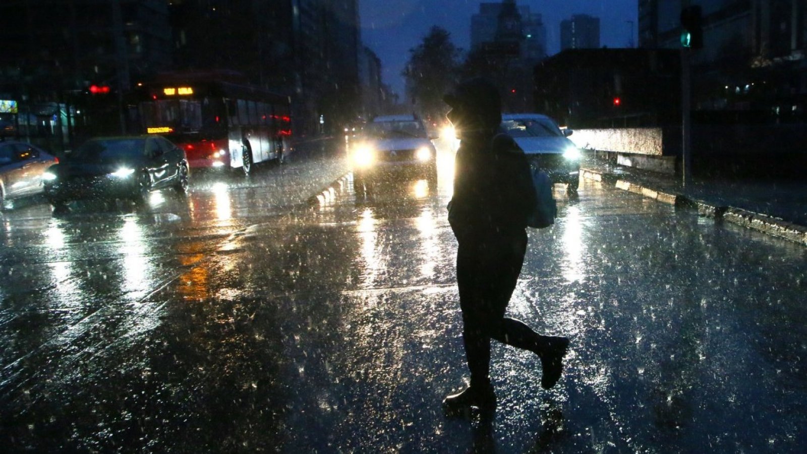 Milímetros de lluvia en Santiago