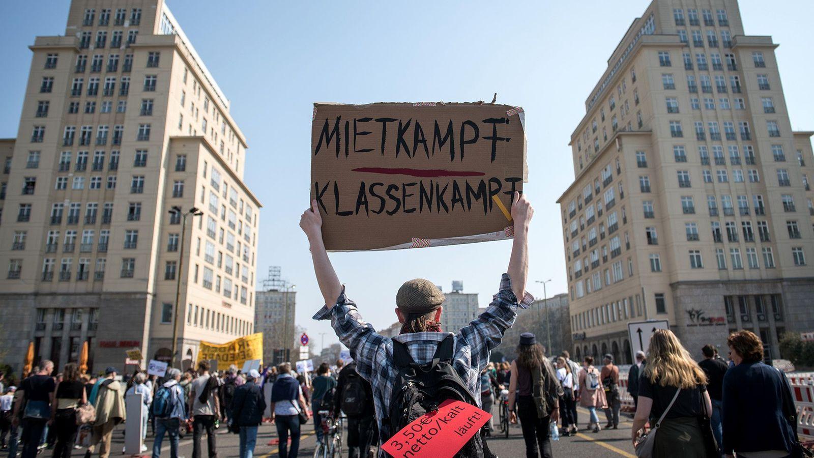 Protesta en Berlín contra los alquileres temporales