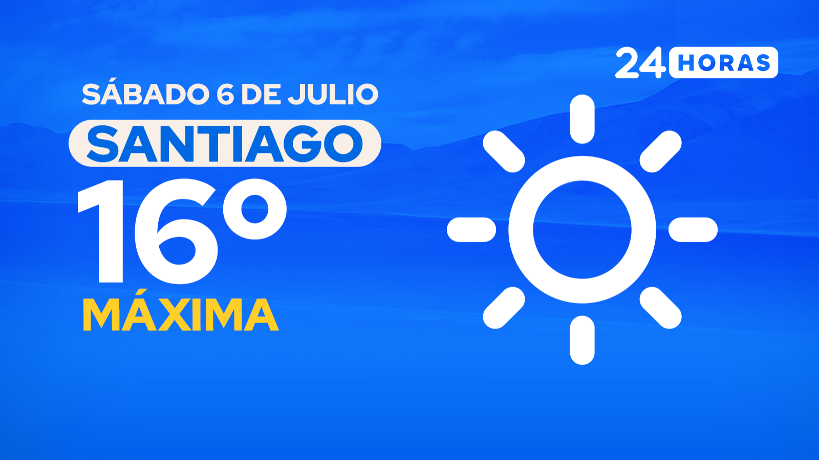 El tiempo en Santiago: sábado 6 de julio de 2024