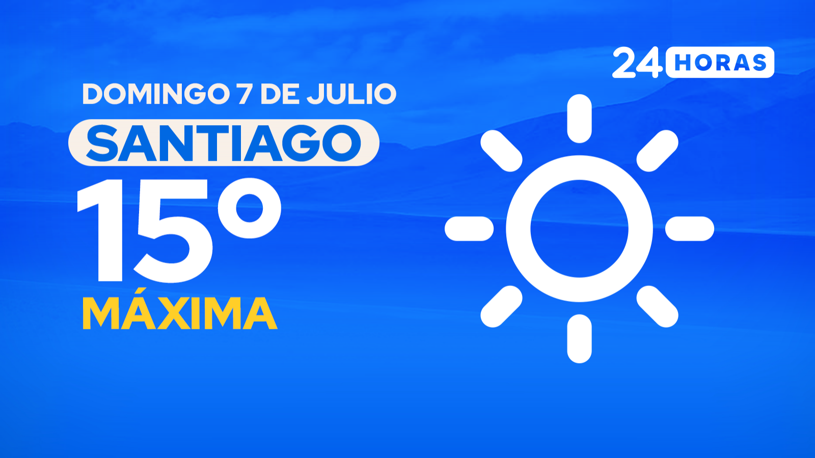 El tiempo en Santiago: domingo 7 de julio de 2024