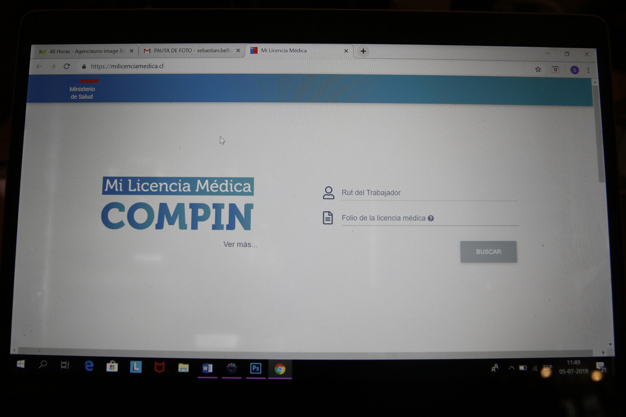 Página web licencia médica COMPIN