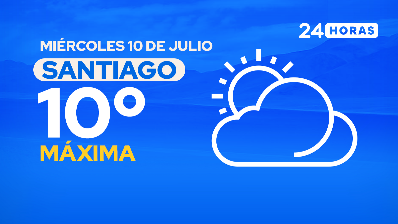 El tiempo en Santiago: miércoles 10 de julio de 2024