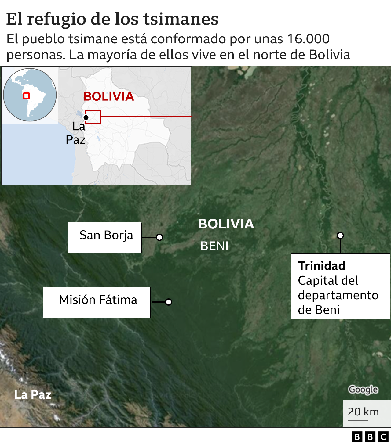 mapa de Bolivia