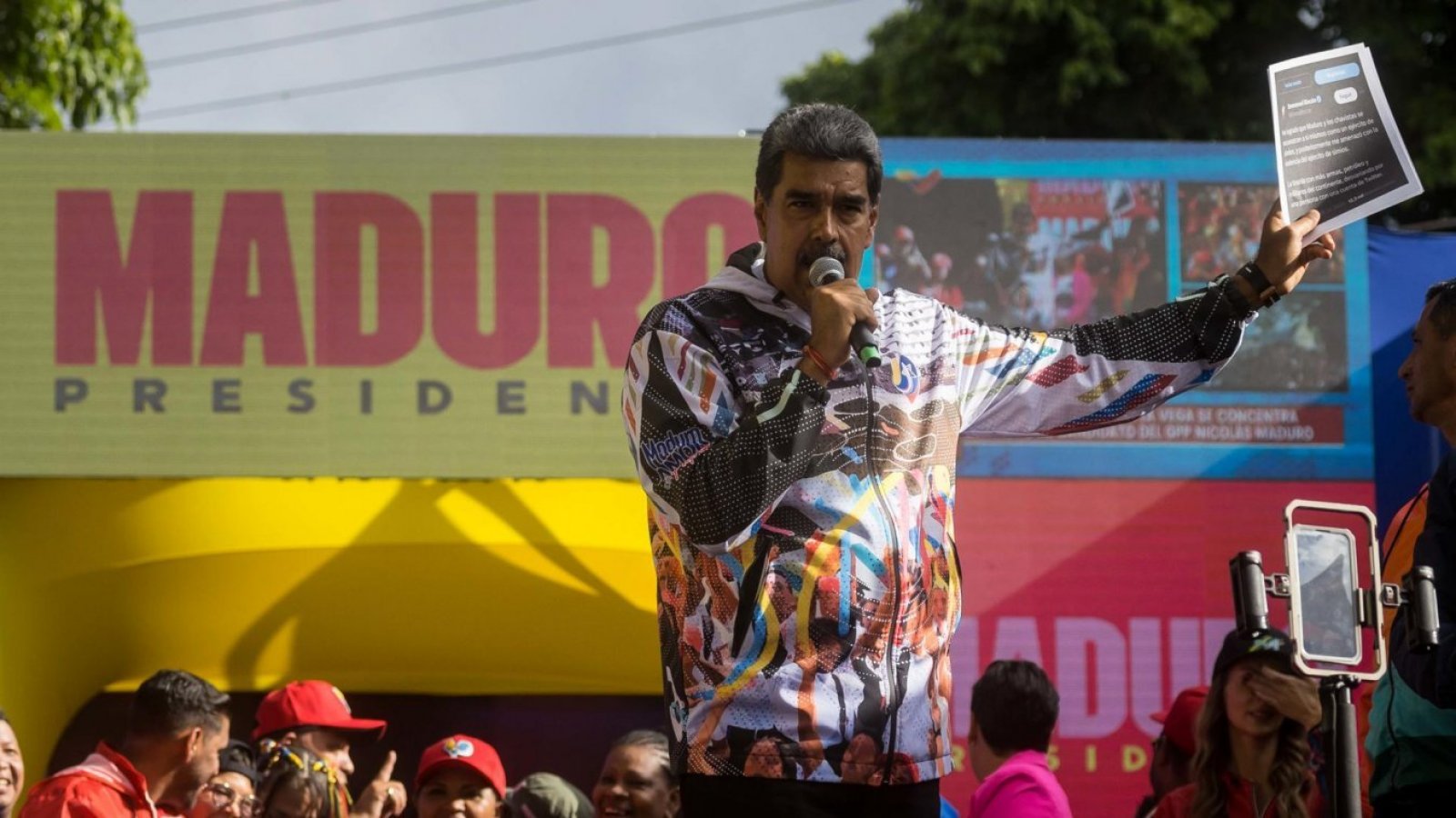 El presidente venezolano habló en un mitin en el Estado Falcón de cara a las elecciones presidenciales de Venezuela, donde buscará gobernar por un tercer mando consecutivo