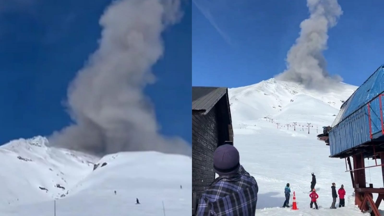 VIDEOS | Gran nube de cenizas de Volcán Villarrica sorprende a turistas