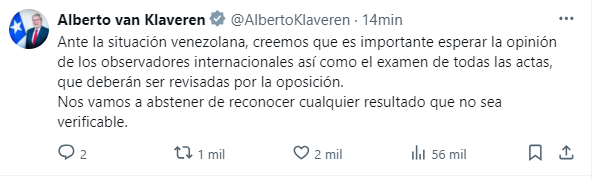 Alberto Van Klaveren por Nicolás Maduro