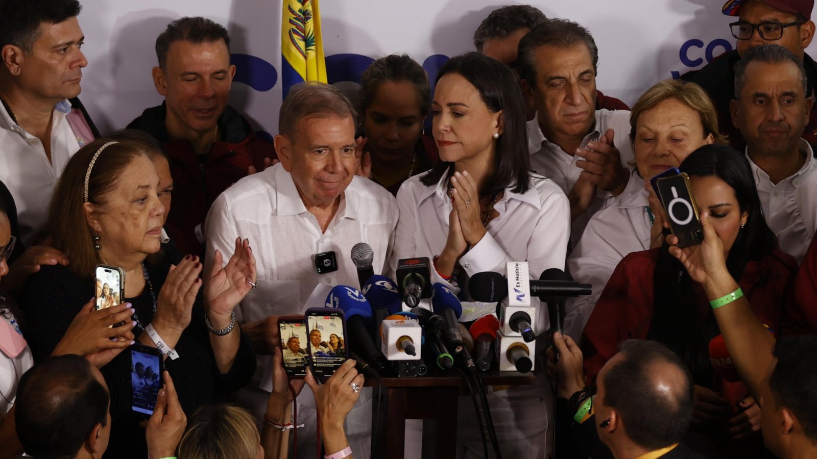 María Corina Machado y Edmundo González