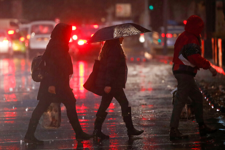 Lluvia en Santiago