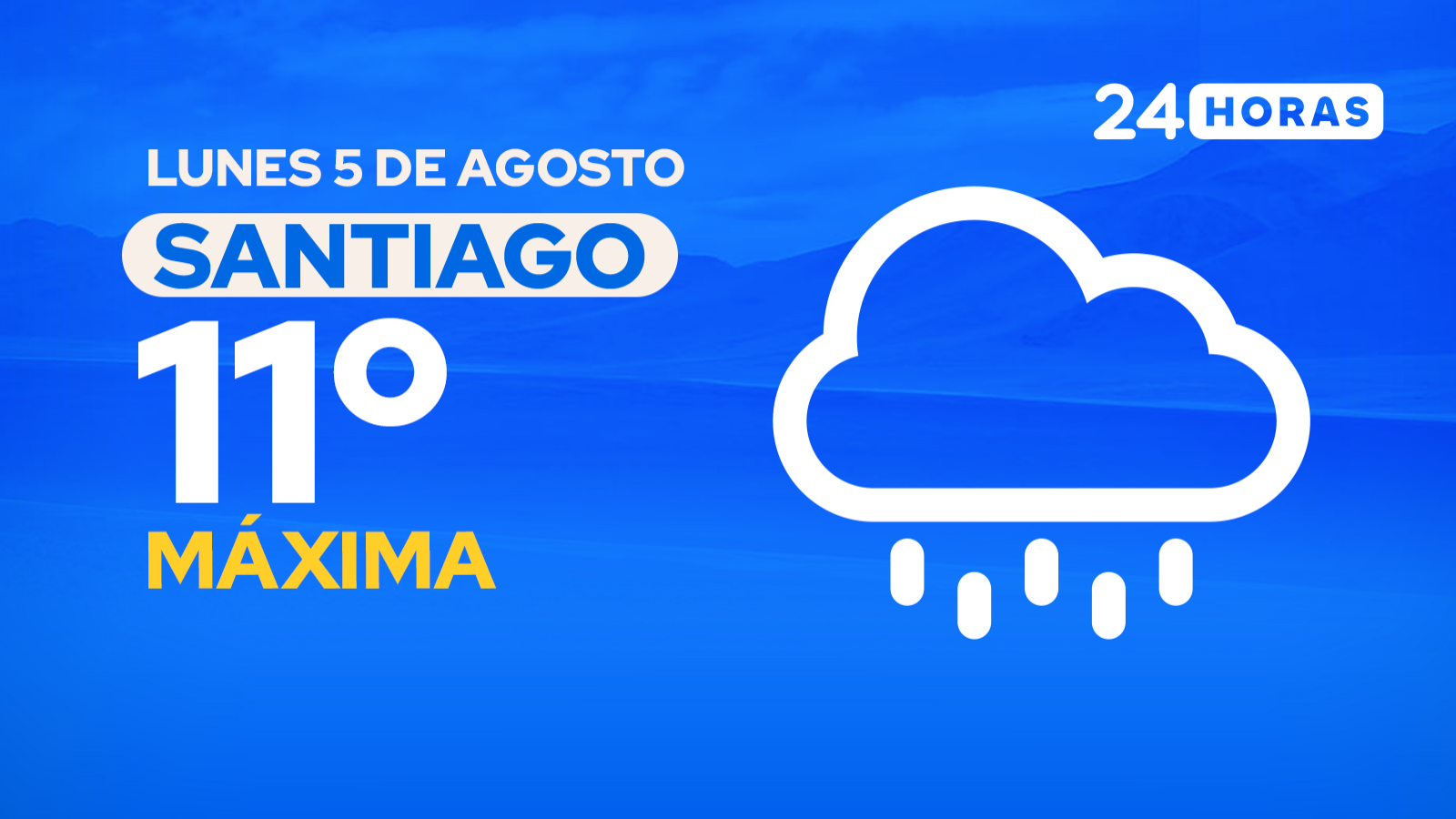 El tiempo en Santiago: lunes 5 de agosto de 2024