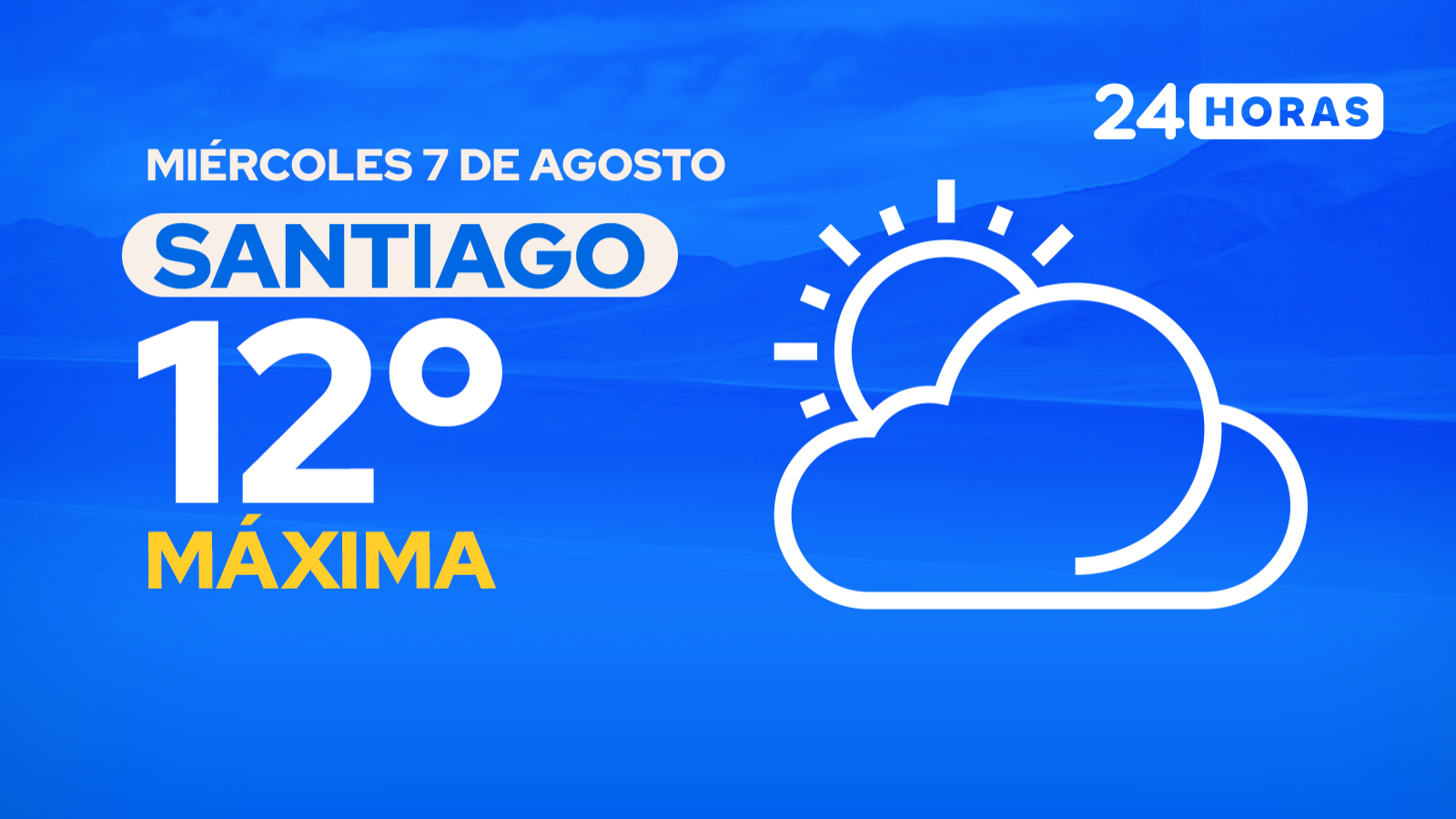 El tiempo en Santiago: miércoles 7 de agosto de 2024