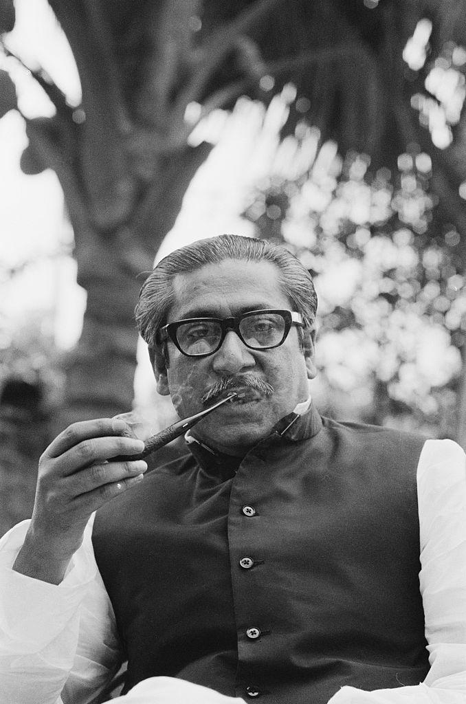 Retrato de Sheikh Mujibur Rahman