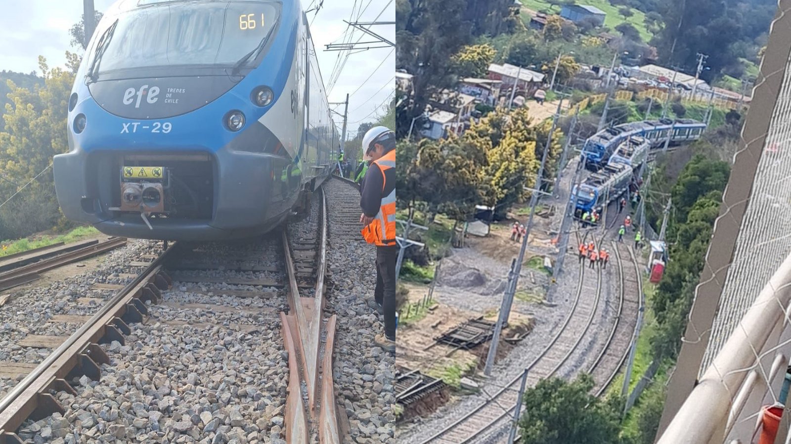 Metro Valparaíso descarrila en Quilpué