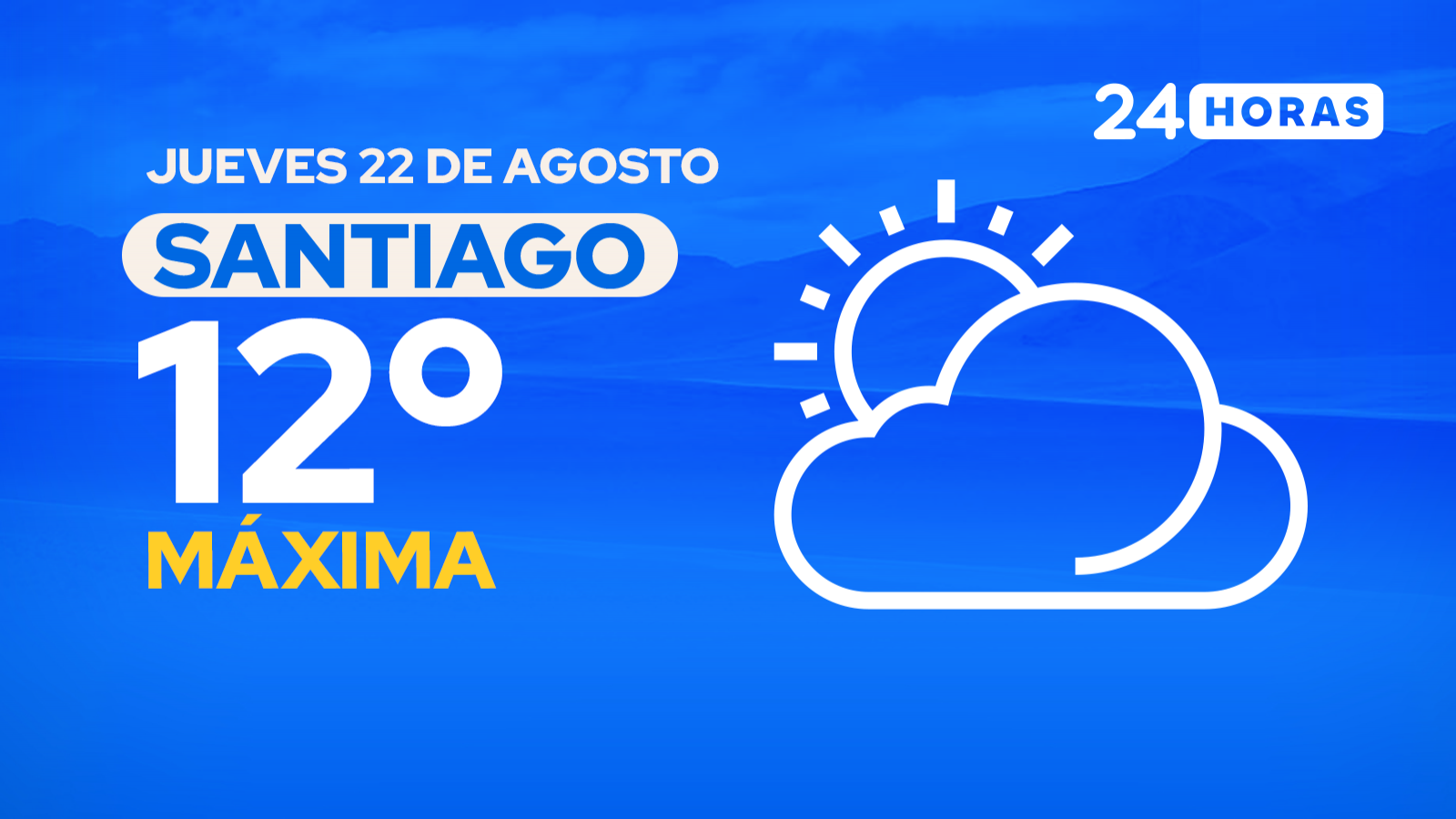 El tiempo en Santiago: jueves 22 de agosto de 2024