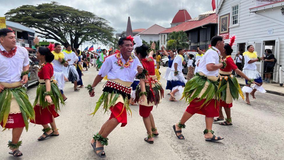 desfile en Tonga