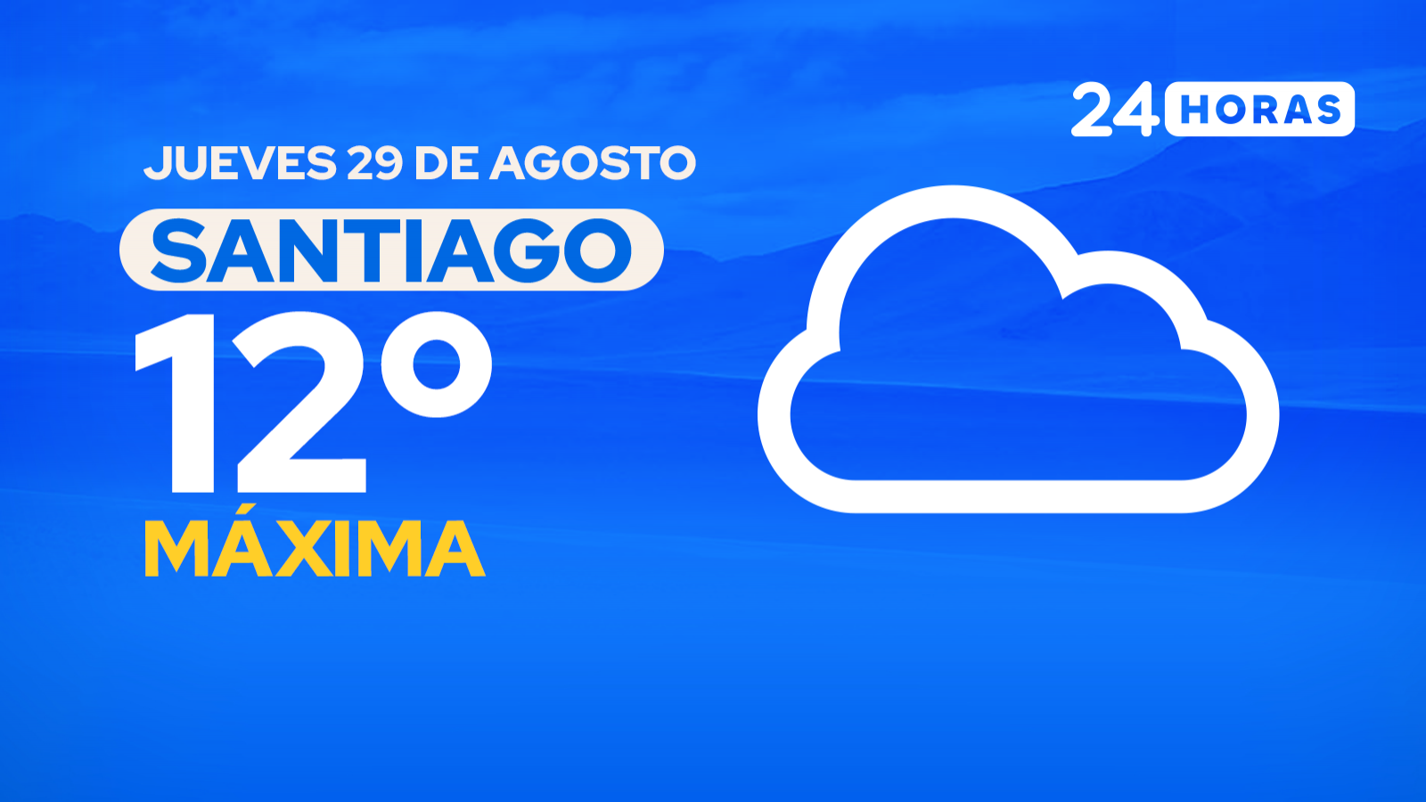 El tiempo en Santiago: jueves 29 de agosto de 2024