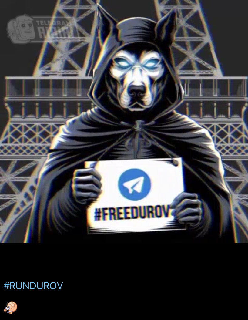 Imagen en Telegram para que Pavel Durov, fundador de Telegram, sea liberado. 