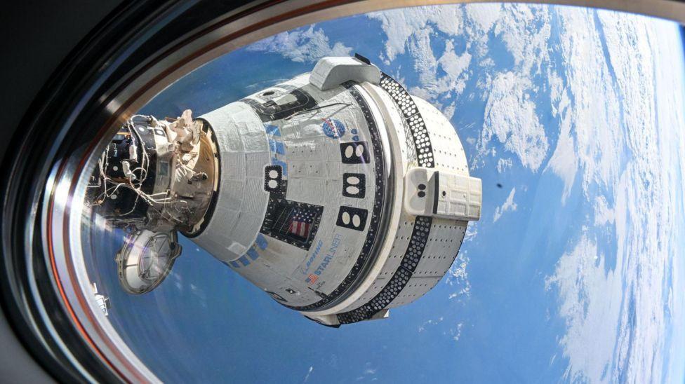 La cápsula Starliner en el espacio