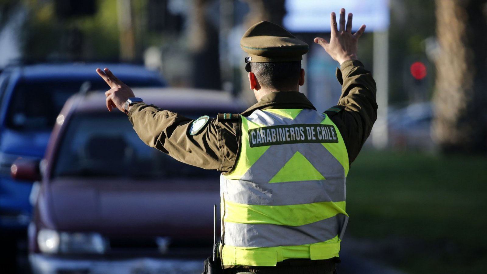 Carabinero. Desvíos de tránsito