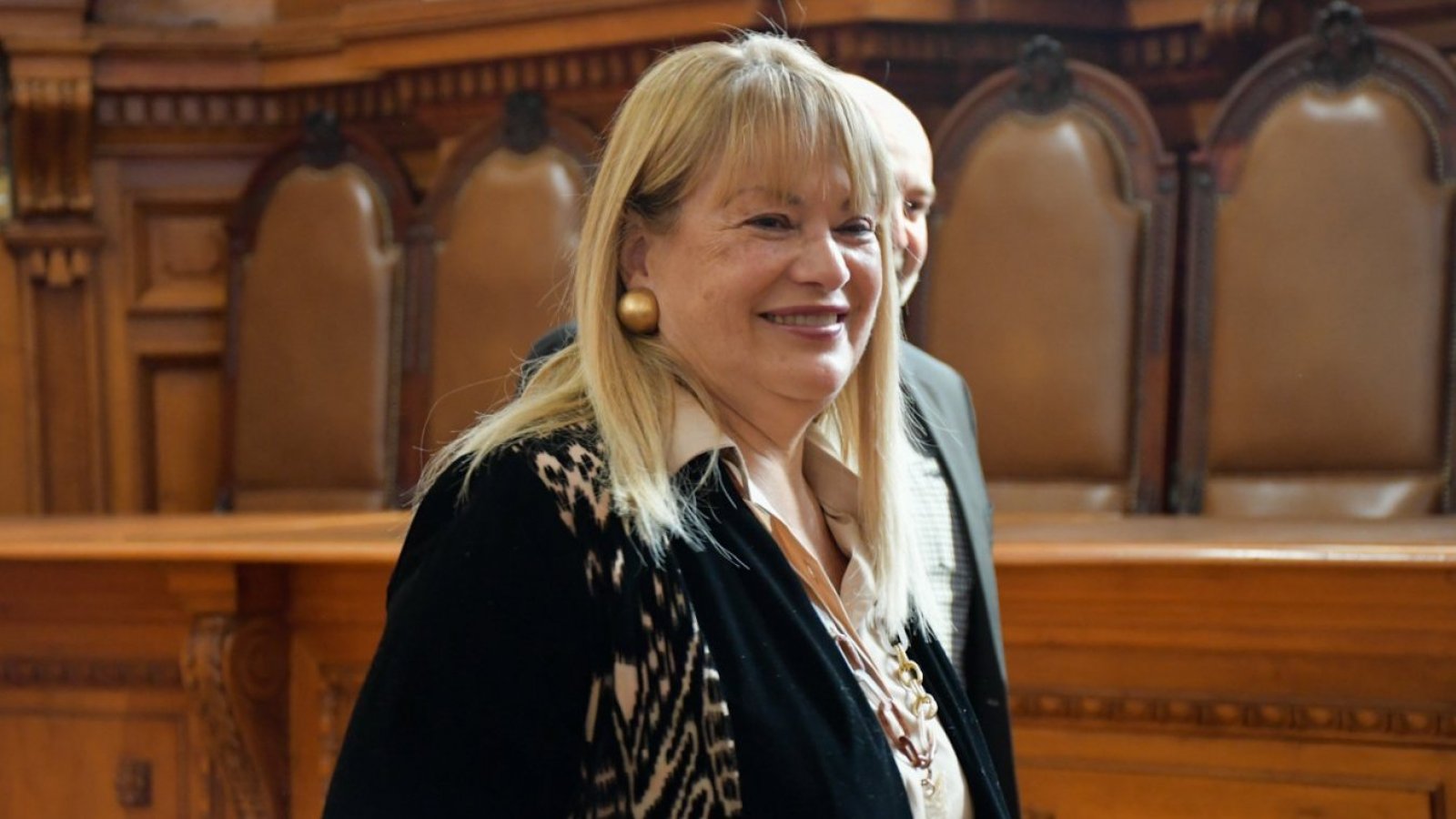 Angela Vivanco y pleno de la Corte Suprema