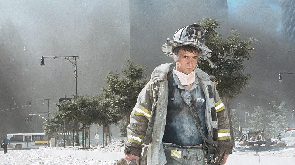 Bombero durante el 11-S