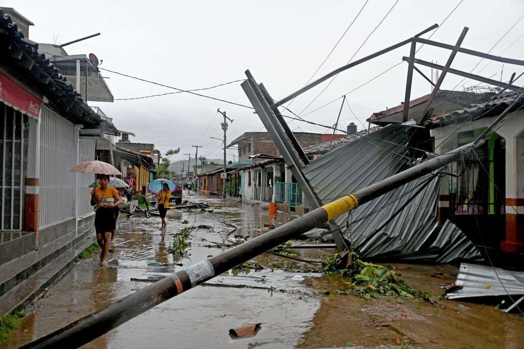 Daños del huracán John en San Marcos, Guerrero