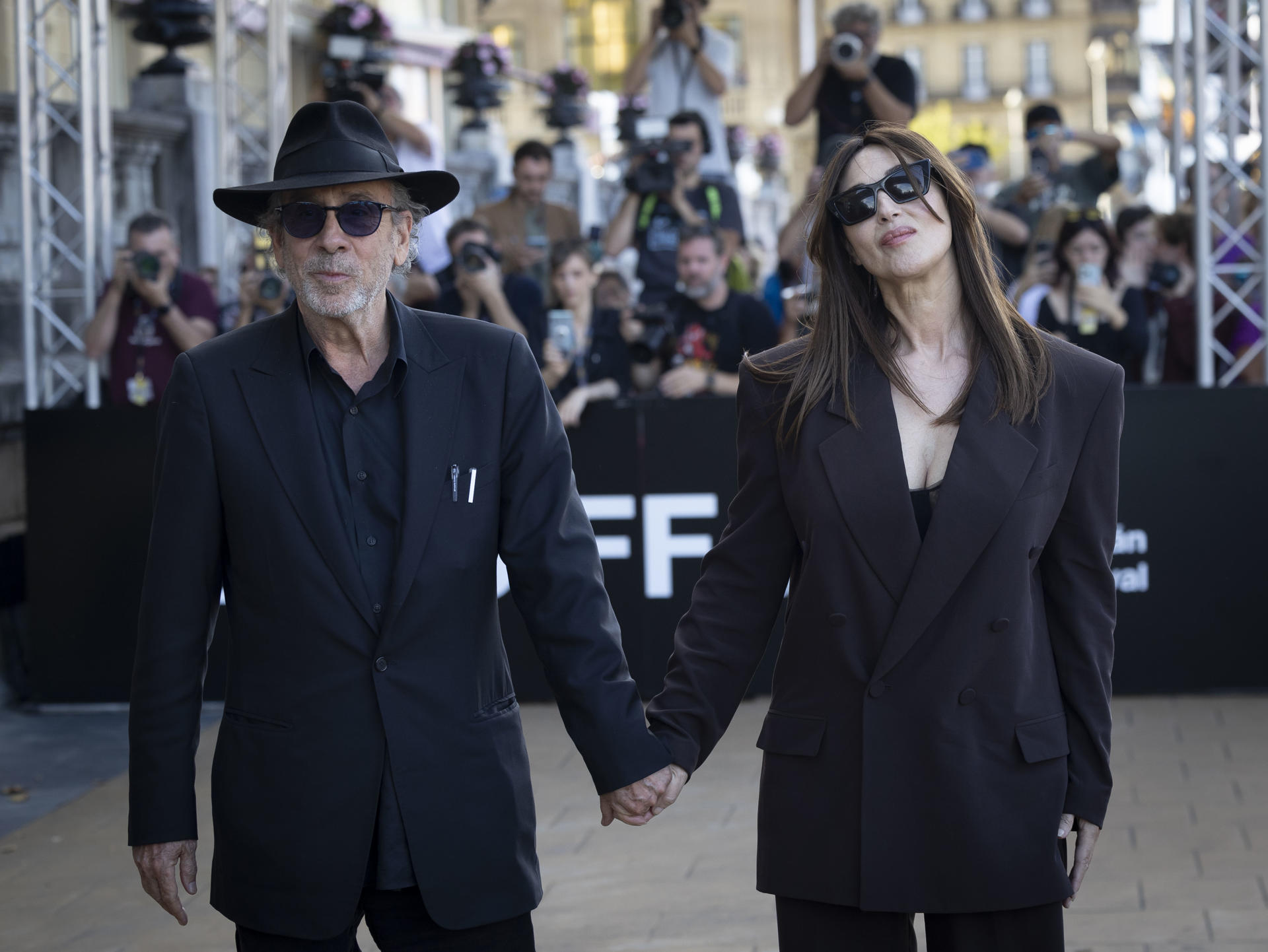 Tim Burton y Monica Bellucci