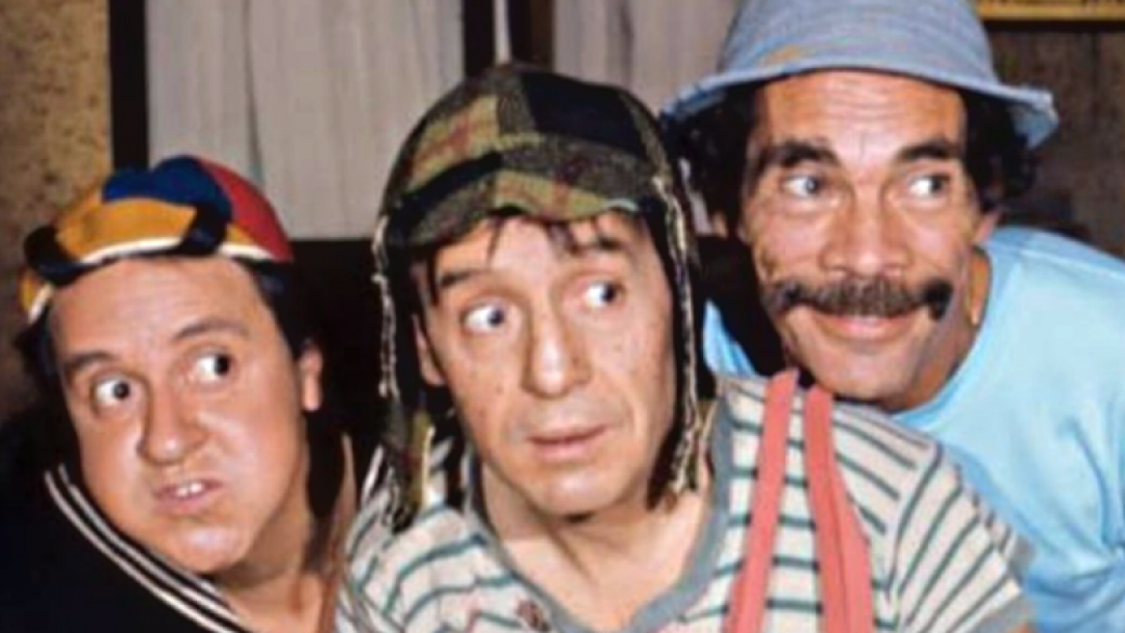 Chavo del 8, Quico y Don Ramón mirando hacia el lado