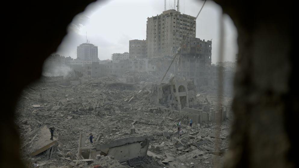 Ciudad destruida en Gaza