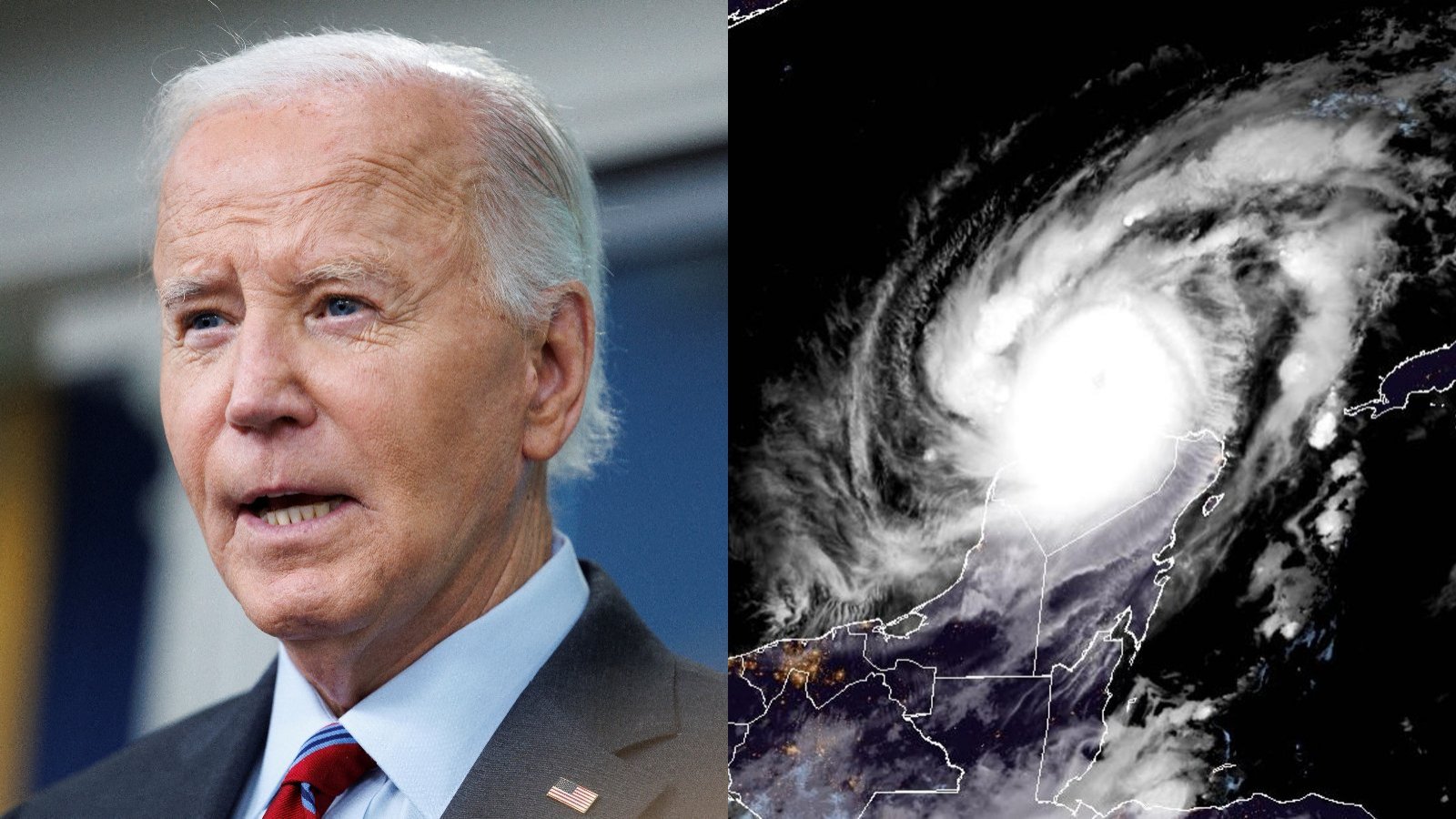 Joe Biden y Huracán Milton