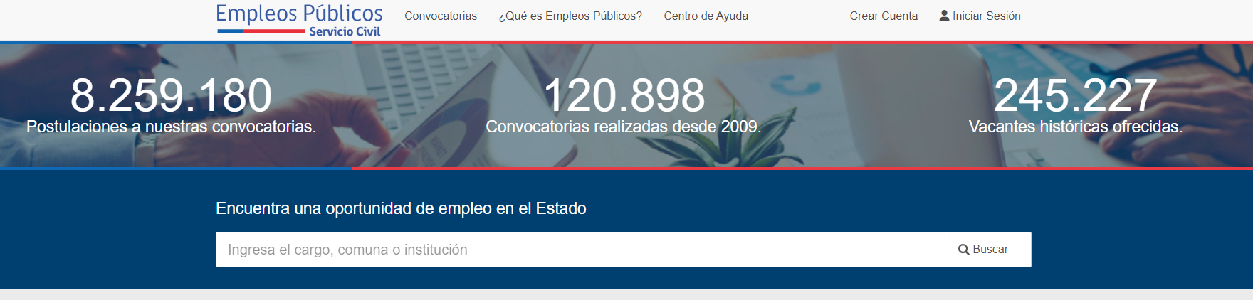 Empleos públicos.