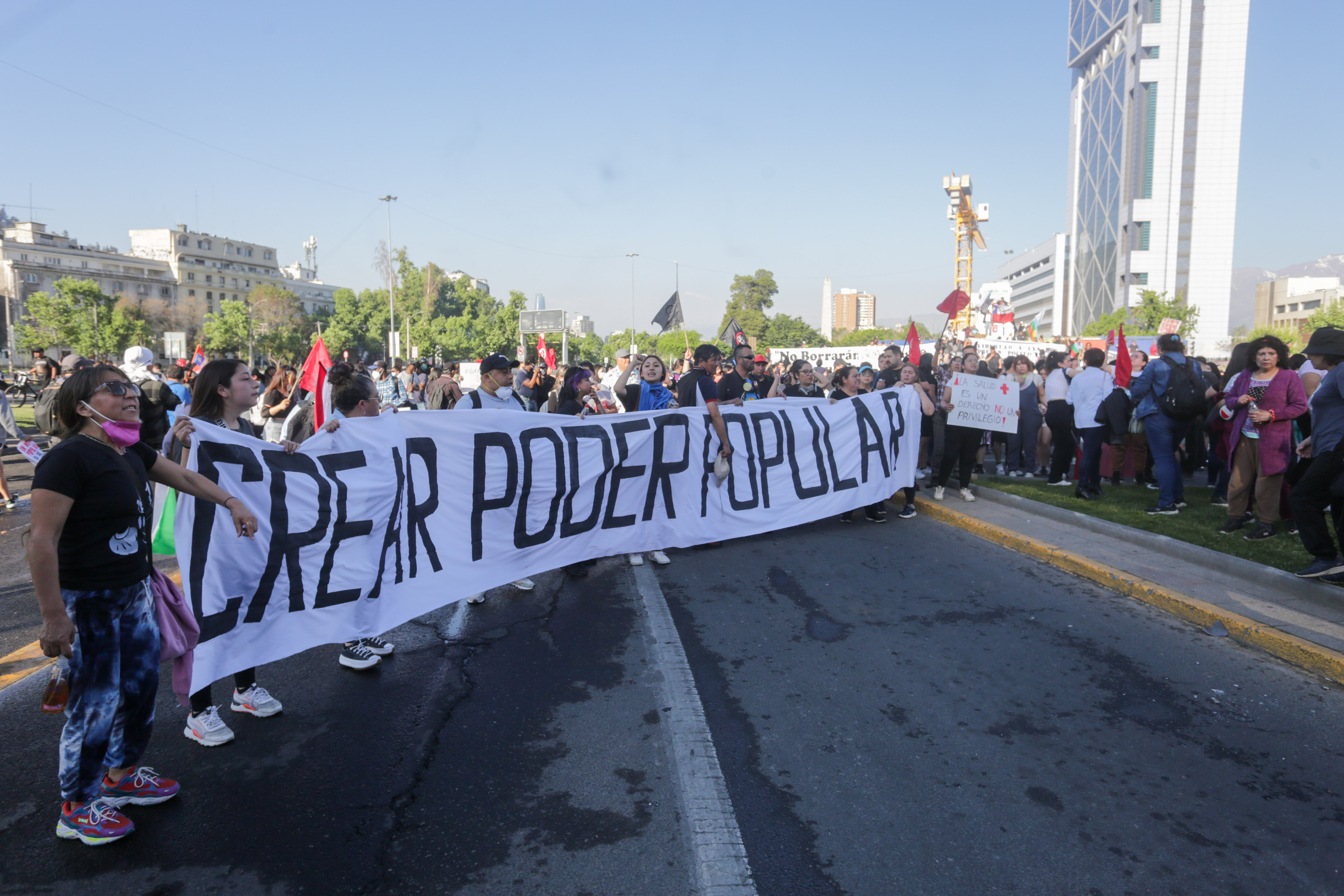 Manifestación Plaza Italia