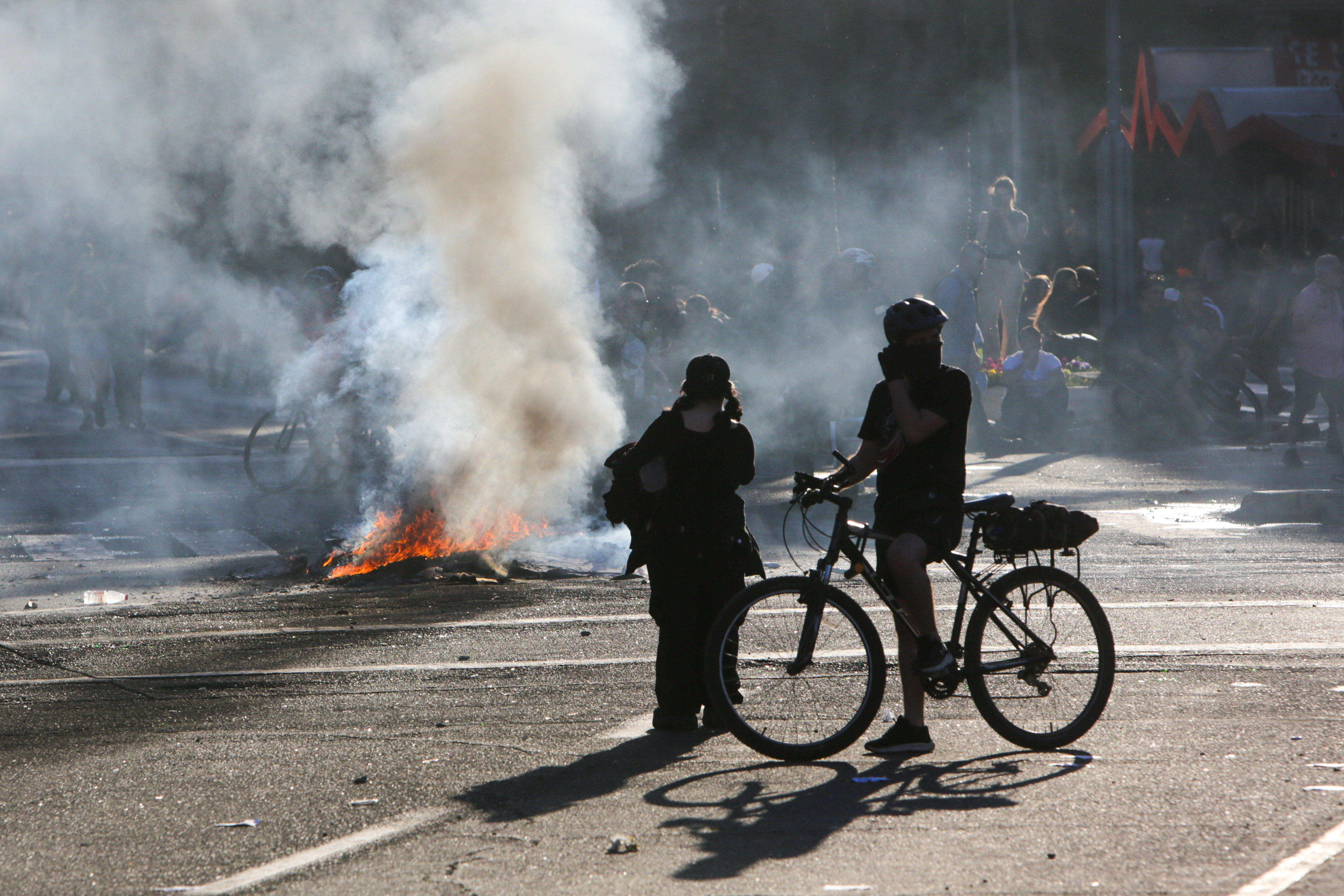 Manifestación Plaza Italia