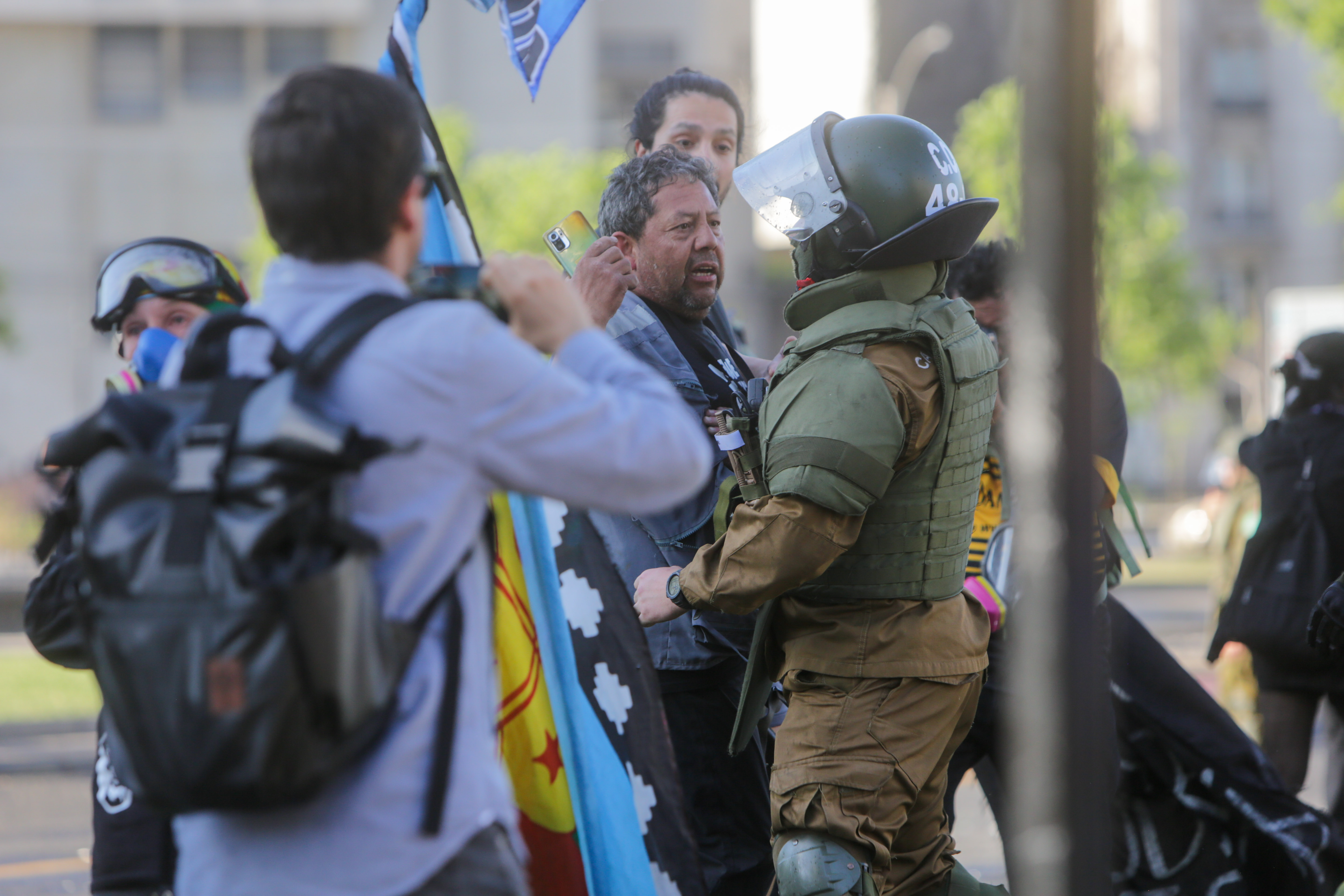 Manifestación Plaza Italia