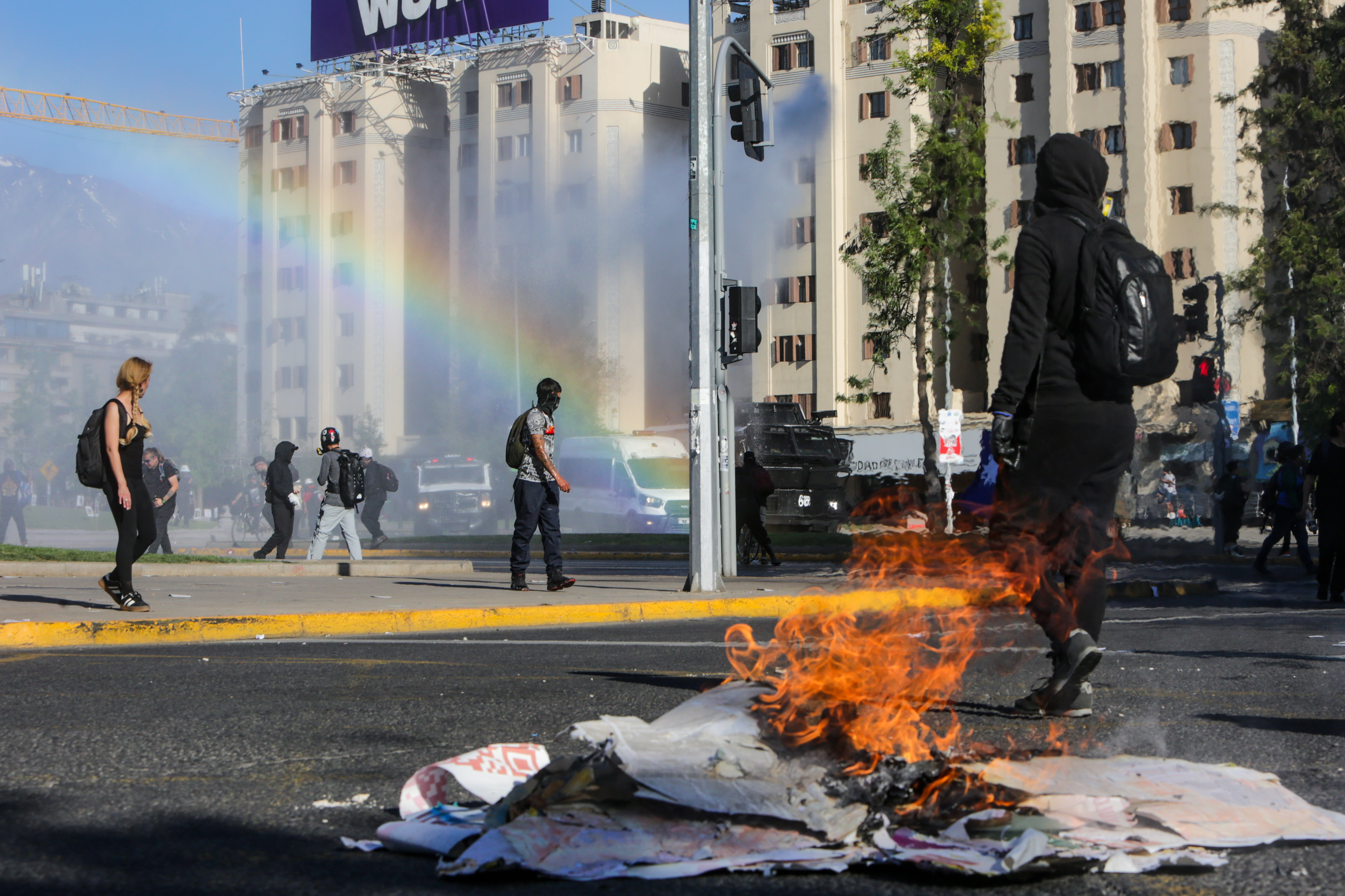 Manifestación Plaza Italia